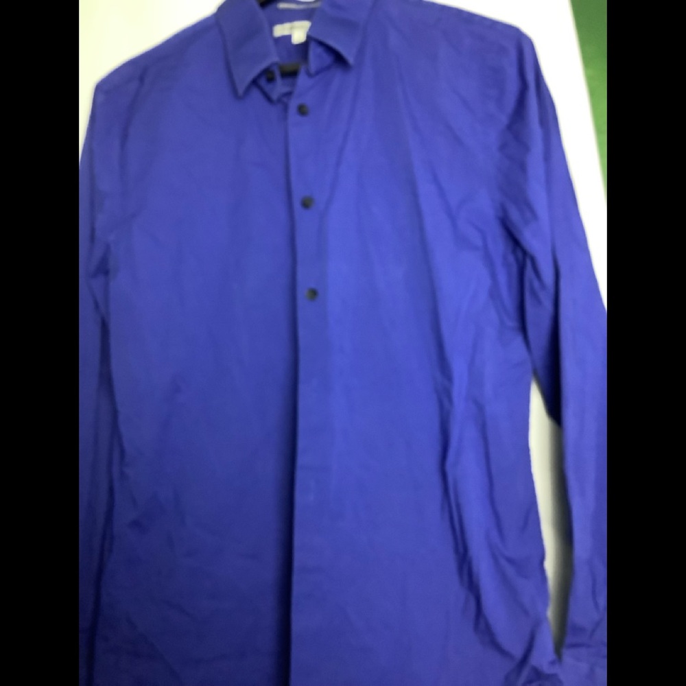 Express Slim Fitted Button Down Long Sleeves Shirt - image 4